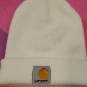 Carhartt Kids White Beanie Hat